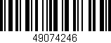Código de barras (EAN, GTIN, SKU, ISBN): '49074246'