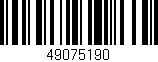 Código de barras (EAN, GTIN, SKU, ISBN): '49075190'