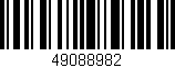 Código de barras (EAN, GTIN, SKU, ISBN): '49088982'