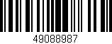 Código de barras (EAN, GTIN, SKU, ISBN): '49088987'