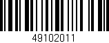 Código de barras (EAN, GTIN, SKU, ISBN): '49102011'