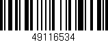 Código de barras (EAN, GTIN, SKU, ISBN): '49116534'