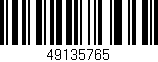 Código de barras (EAN, GTIN, SKU, ISBN): '49135765'