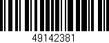 Código de barras (EAN, GTIN, SKU, ISBN): '49142381'