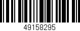 Código de barras (EAN, GTIN, SKU, ISBN): '49158295'