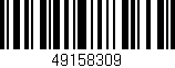 Código de barras (EAN, GTIN, SKU, ISBN): '49158309'