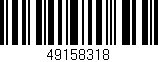 Código de barras (EAN, GTIN, SKU, ISBN): '49158318'