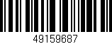 Código de barras (EAN, GTIN, SKU, ISBN): '49159687'