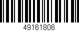 Código de barras (EAN, GTIN, SKU, ISBN): '49161806'