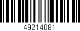 Código de barras (EAN, GTIN, SKU, ISBN): '49214081'