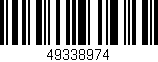 Código de barras (EAN, GTIN, SKU, ISBN): '49338974'