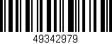 Código de barras (EAN, GTIN, SKU, ISBN): '49342979'