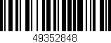 Código de barras (EAN, GTIN, SKU, ISBN): '49352848'