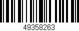 Código de barras (EAN, GTIN, SKU, ISBN): '49358263'