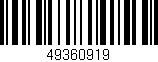 Código de barras (EAN, GTIN, SKU, ISBN): '49360919'