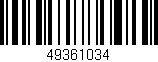 Código de barras (EAN, GTIN, SKU, ISBN): '49361034'