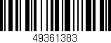 Código de barras (EAN, GTIN, SKU, ISBN): '49361383'