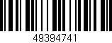 Código de barras (EAN, GTIN, SKU, ISBN): '49394741'