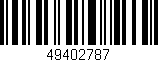 Código de barras (EAN, GTIN, SKU, ISBN): '49402787'