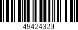 Código de barras (EAN, GTIN, SKU, ISBN): '49424329'