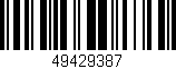 Código de barras (EAN, GTIN, SKU, ISBN): '49429387'