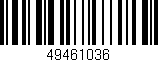 Código de barras (EAN, GTIN, SKU, ISBN): '49461036'