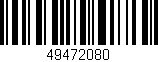 Código de barras (EAN, GTIN, SKU, ISBN): '49472080'