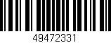 Código de barras (EAN, GTIN, SKU, ISBN): '49472331'