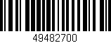 Código de barras (EAN, GTIN, SKU, ISBN): '49482700'