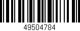 Código de barras (EAN, GTIN, SKU, ISBN): '49504784'