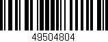 Código de barras (EAN, GTIN, SKU, ISBN): '49504804'