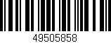 Código de barras (EAN, GTIN, SKU, ISBN): '49505858'