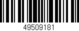 Código de barras (EAN, GTIN, SKU, ISBN): '49509181'