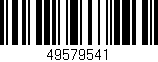 Código de barras (EAN, GTIN, SKU, ISBN): '49579541'