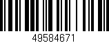 Código de barras (EAN, GTIN, SKU, ISBN): '49584671'