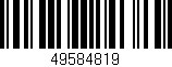 Código de barras (EAN, GTIN, SKU, ISBN): '49584819'