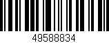 Código de barras (EAN, GTIN, SKU, ISBN): '49588834'