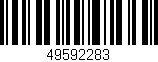 Código de barras (EAN, GTIN, SKU, ISBN): '49592283'