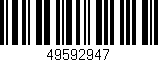 Código de barras (EAN, GTIN, SKU, ISBN): '49592947'