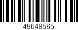 Código de barras (EAN, GTIN, SKU, ISBN): '49648565'