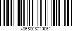 Código de barras (EAN, GTIN, SKU, ISBN): '4966006378061'