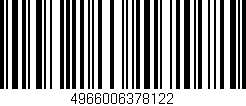 Código de barras (EAN, GTIN, SKU, ISBN): '4966006378122'