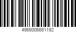 Código de barras (EAN, GTIN, SKU, ISBN): '4966006681192'