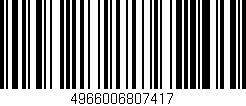 Código de barras (EAN, GTIN, SKU, ISBN): '4966006807417'