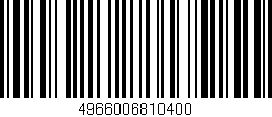 Código de barras (EAN, GTIN, SKU, ISBN): '4966006810400'