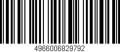 Código de barras (EAN, GTIN, SKU, ISBN): '4966006829792'