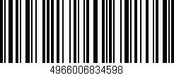 Código de barras (EAN, GTIN, SKU, ISBN): '4966006834598'