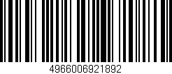 Código de barras (EAN, GTIN, SKU, ISBN): '4966006921892'