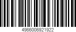 Código de barras (EAN, GTIN, SKU, ISBN): '4966006921922'