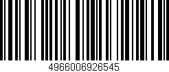 Código de barras (EAN, GTIN, SKU, ISBN): '4966006926545'